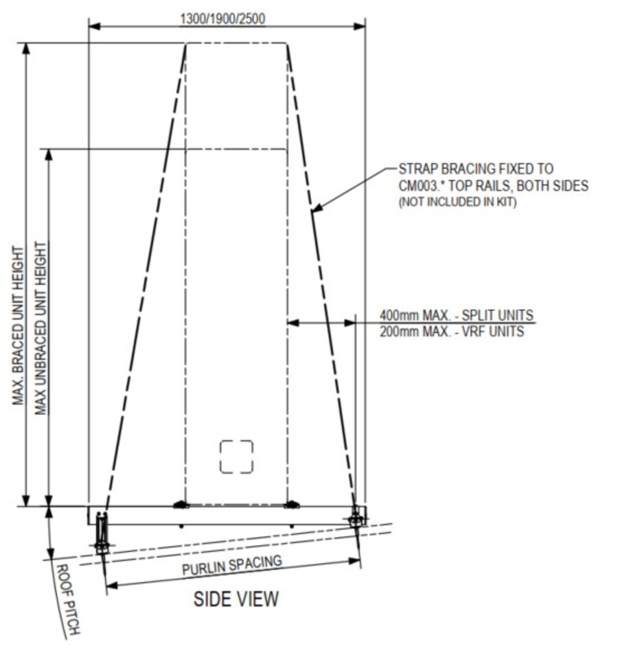Monkeytoe CM03 – Heavy-Duty Single Condenser Mount – Up To 300kg