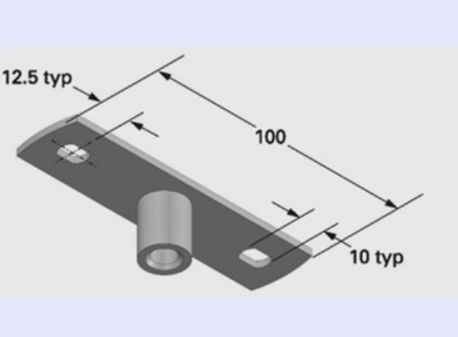 Threaded Rod Hanger - Centre Flat Hanger