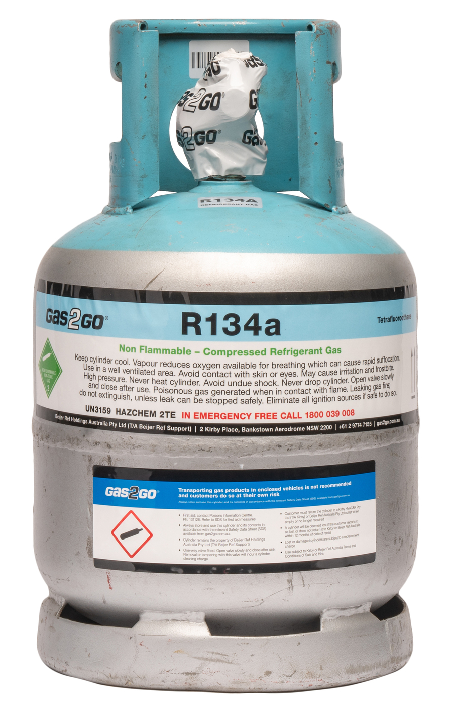 R134A 22kg cylinder 