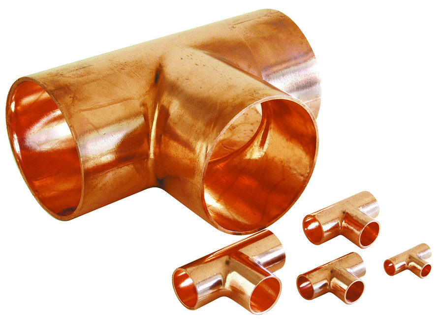 Copper Tee 1/2X3/8X1/2 R10A 69Bar
