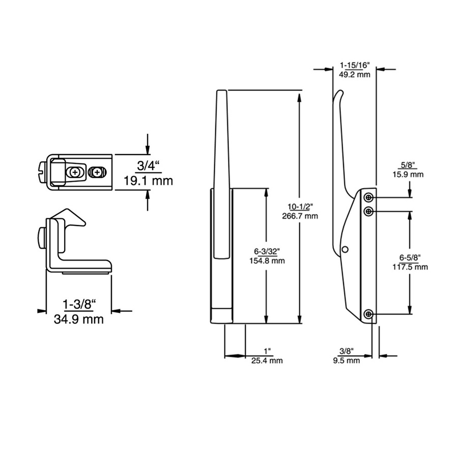 Kason Mechanical Edgemount Latch