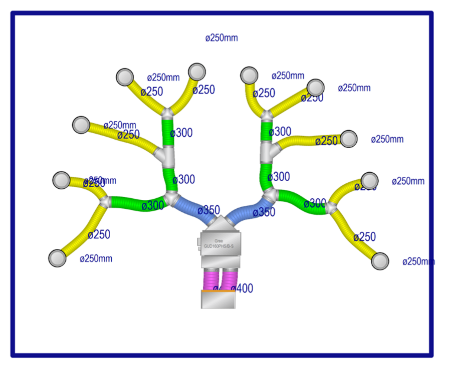 Duct Kit to suit Gree Ducted System - 16kW