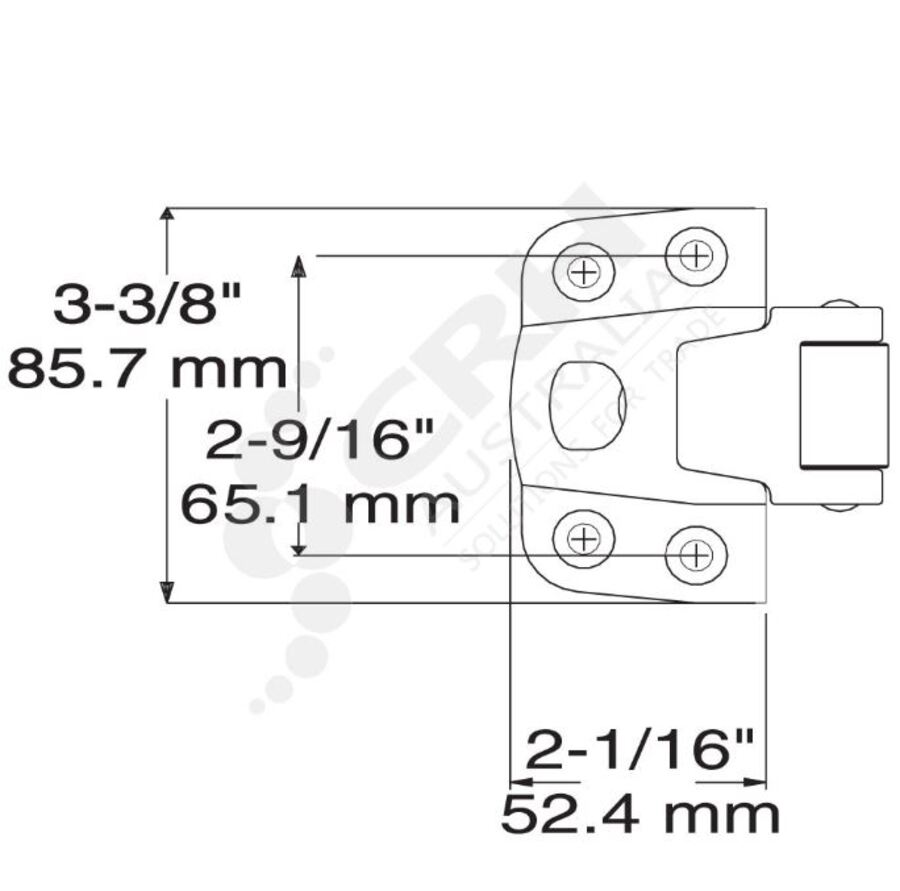Kason 56 Series Strike, -3 - 19mm Offset