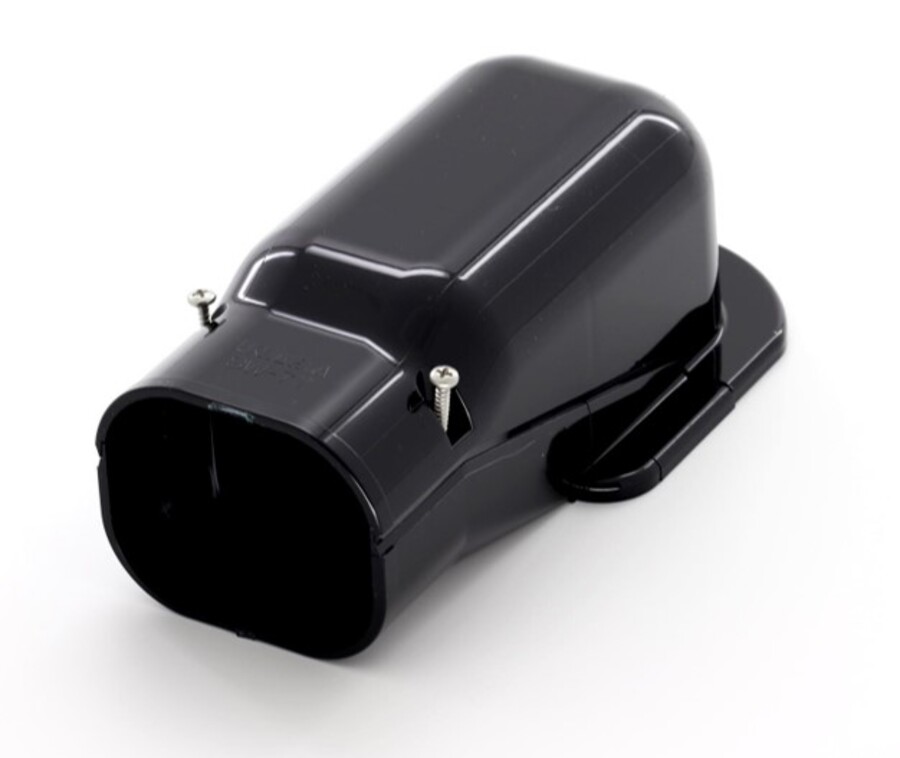 Inaba Slimduct Wall Inlet 100mm Black