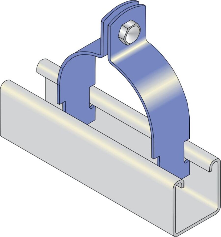 Channel Pipe Clamp 73Mm