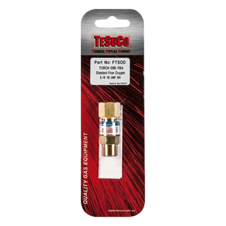 Flashback Arrestor Oxygen Torch End
