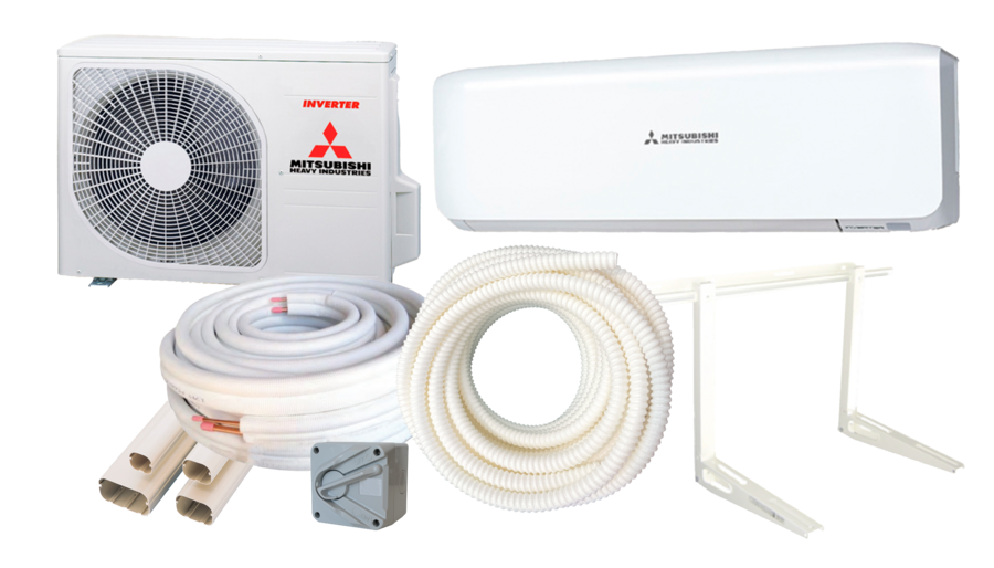 MHI Avanti Reverse Cycle Split System Air Conditioner - 2.0kW - Wall Install Kit
