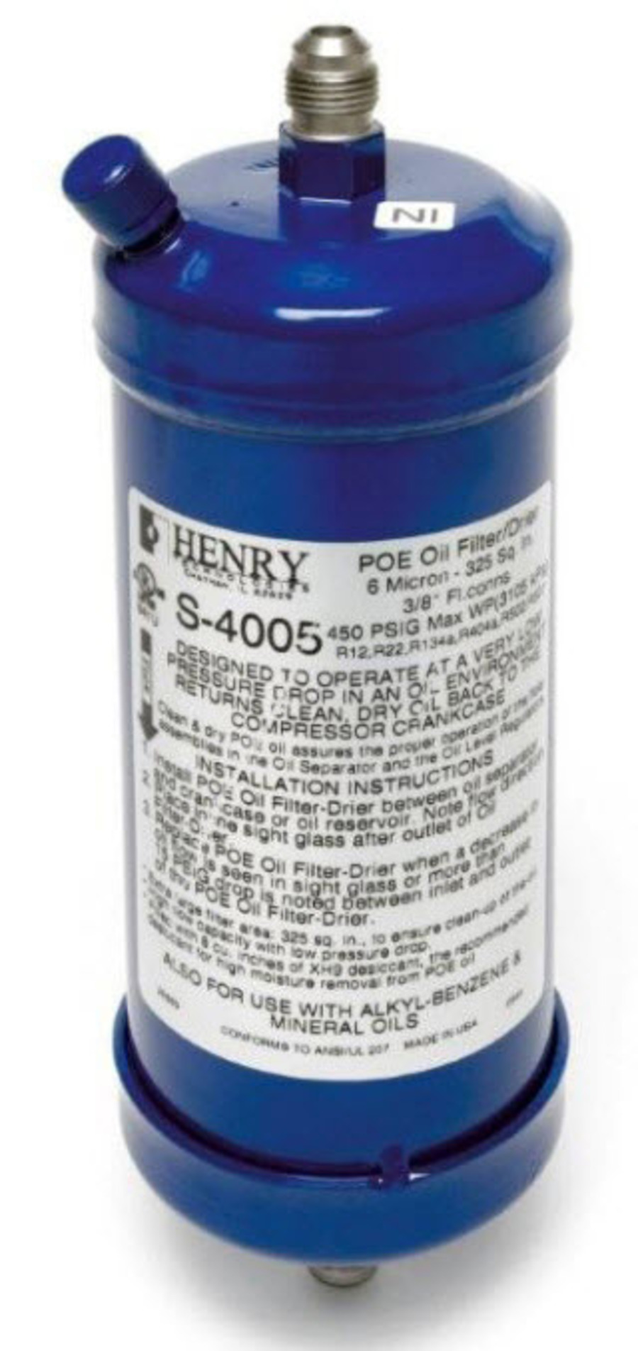Henry Oil Filter/Drier 3/8MSAE