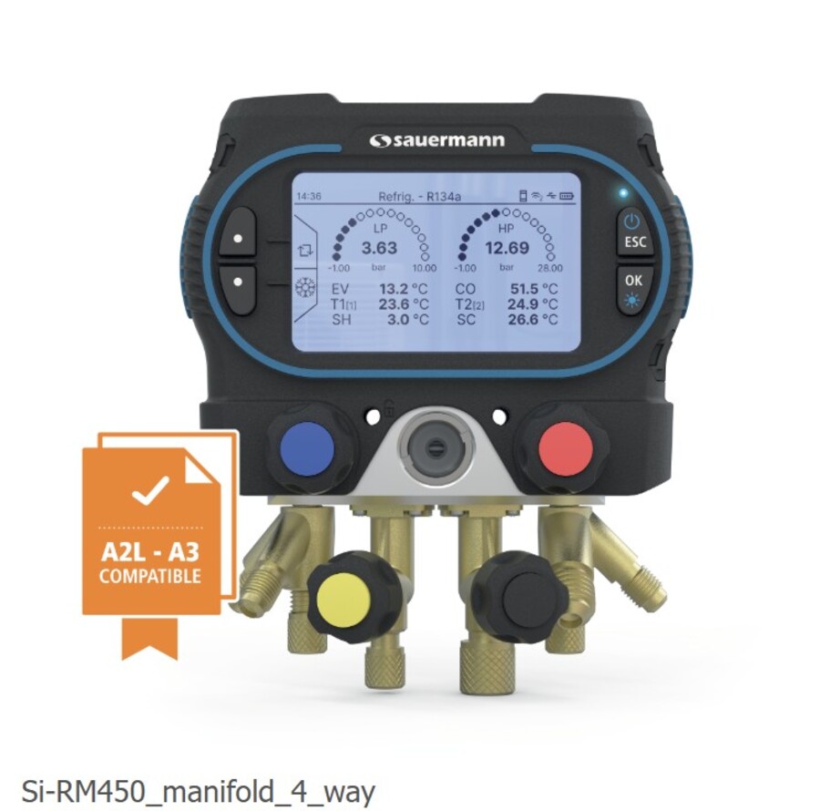 Sauermann Si-RM450 4 valve digital manifold